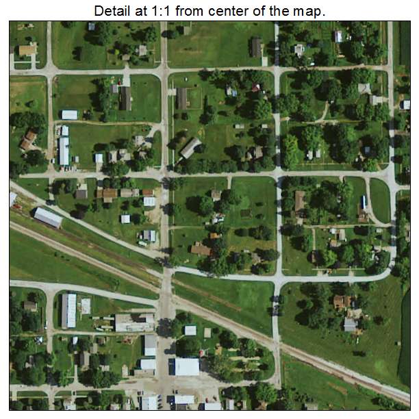 Menlo, Iowa aerial imagery detail