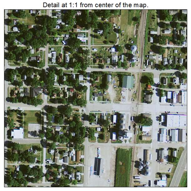Merrill, Iowa aerial imagery detail