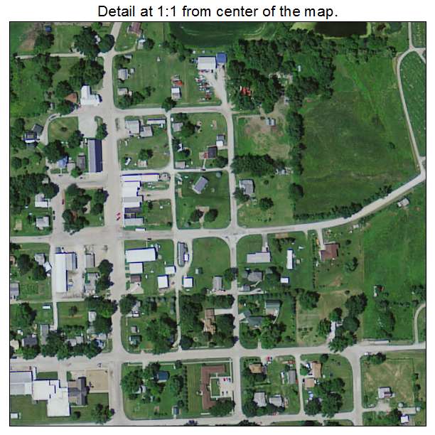 Millersburg, Iowa aerial imagery detail