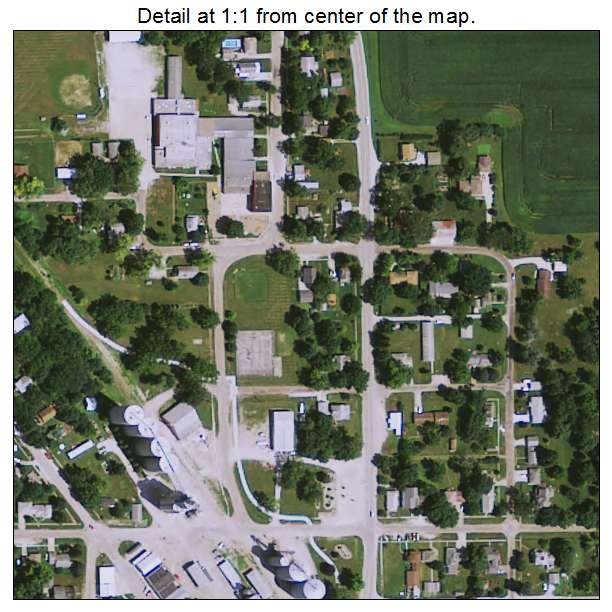 Minburn, Iowa aerial imagery detail