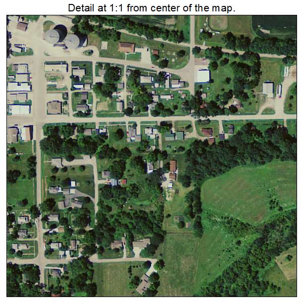 Mingo, Iowa aerial imagery detail