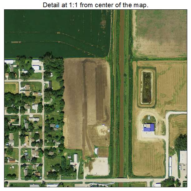 Missouri Valley, Iowa aerial imagery detail