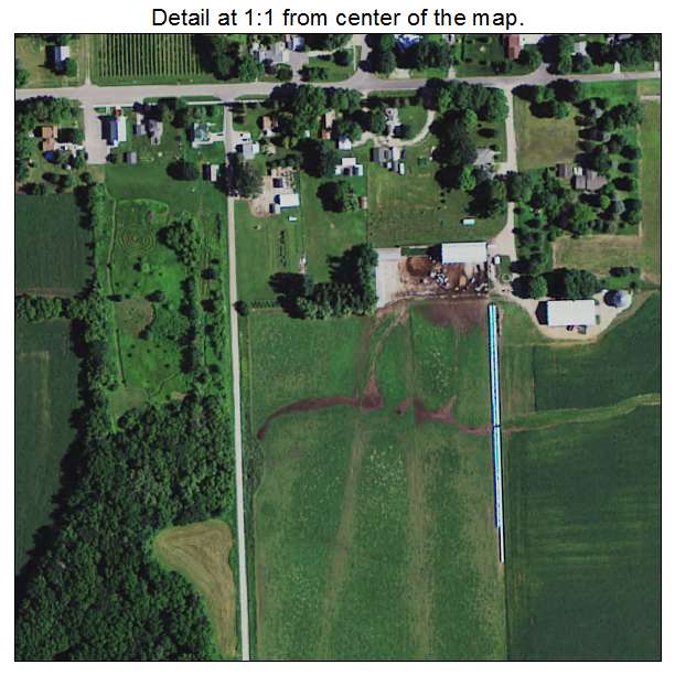 Mitchell, Iowa aerial imagery detail