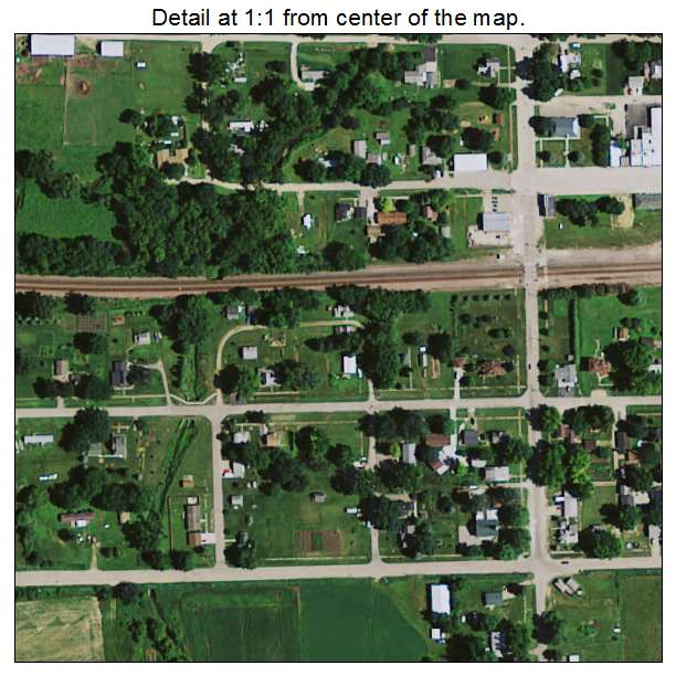 Montour, Iowa aerial imagery detail