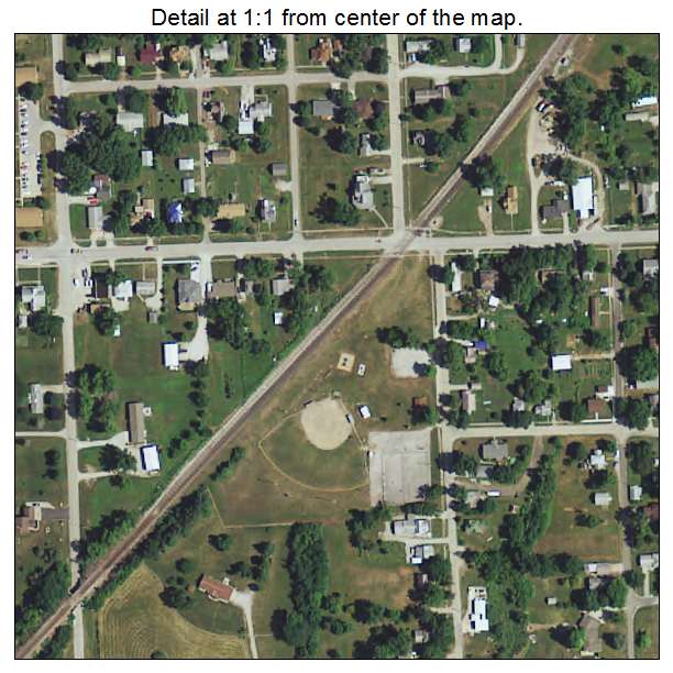 Moravia, Iowa aerial imagery detail