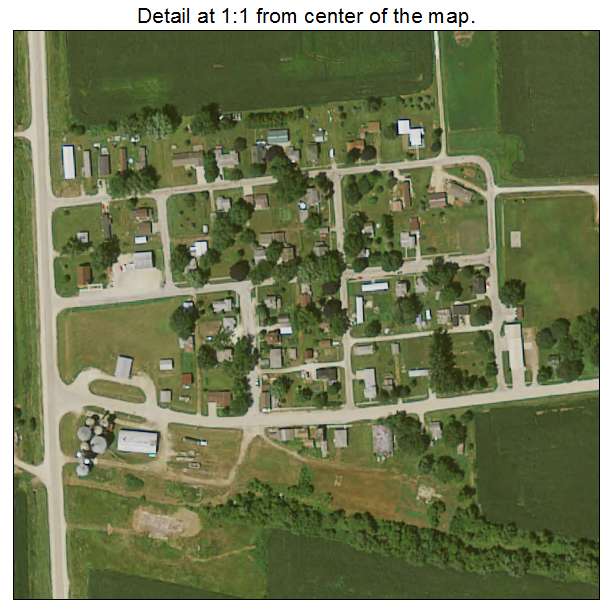 Morley, Iowa aerial imagery detail