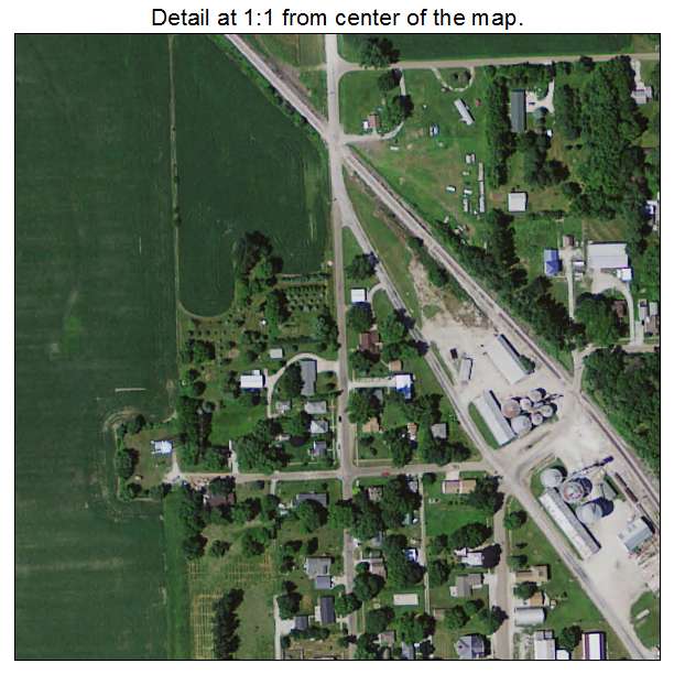 Mount Auburn, Iowa aerial imagery detail