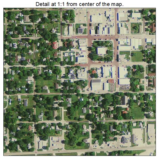Mount Ayr, Iowa aerial imagery detail