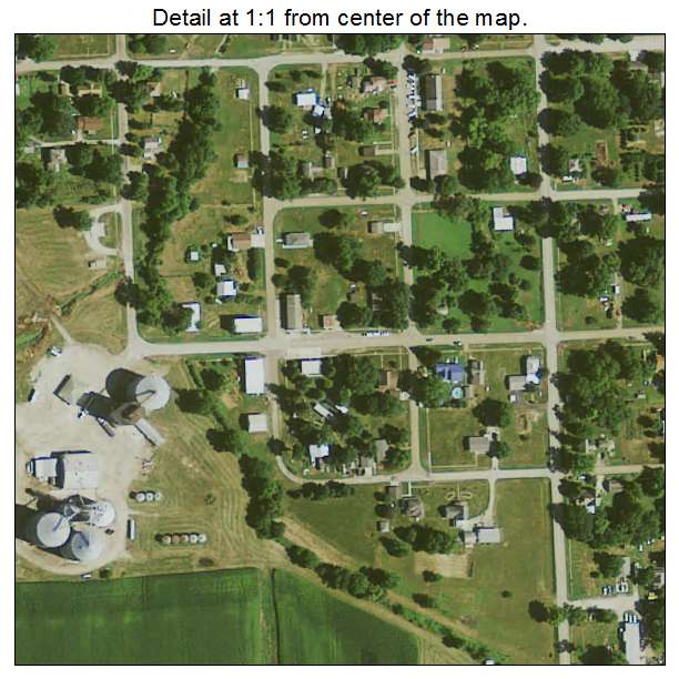 Mount Union, Iowa aerial imagery detail