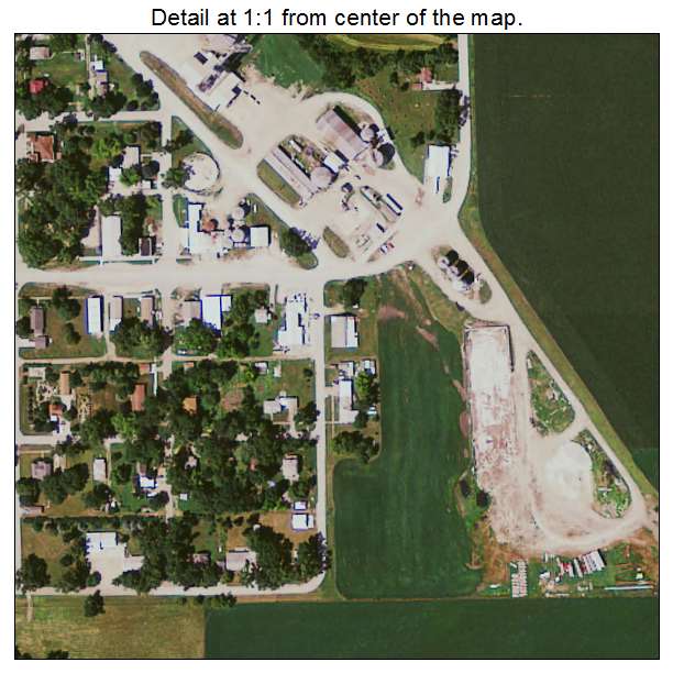 Nemaha, Iowa aerial imagery detail