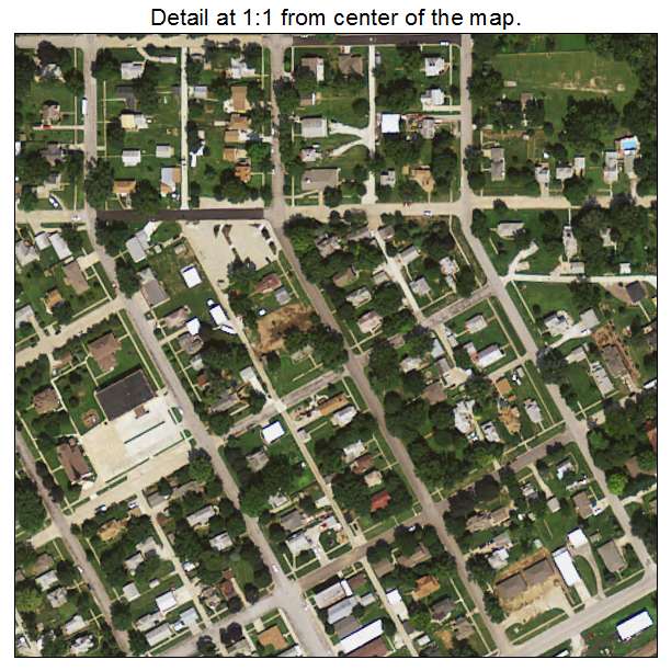 Neola, Iowa aerial imagery detail