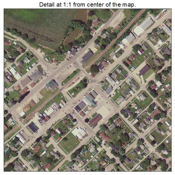 New Albin, Iowa aerial imagery detail