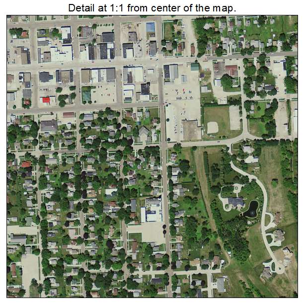 New Hampton, Iowa aerial imagery detail