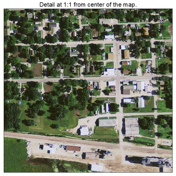 New Hartford, Iowa aerial imagery detail