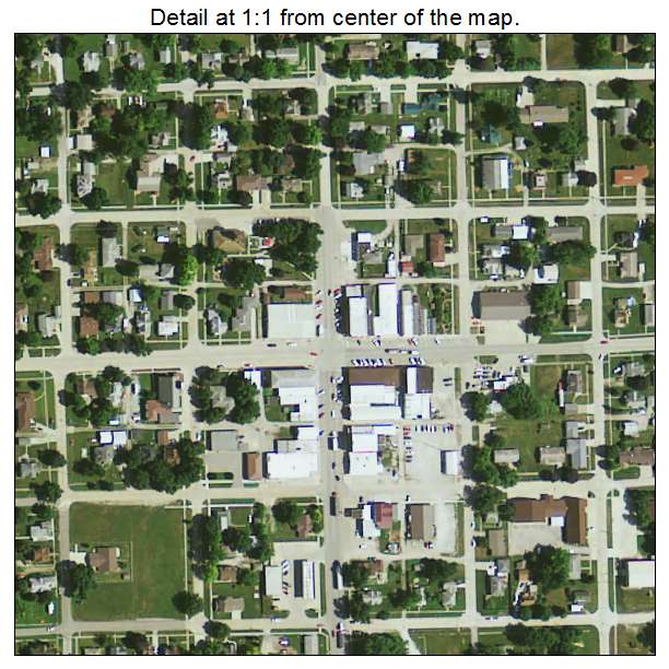 New Sharon, Iowa aerial imagery detail