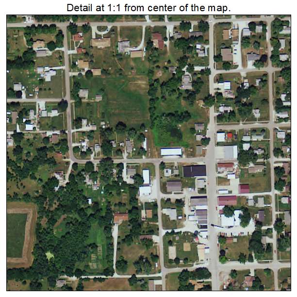New Virginia, Iowa aerial imagery detail