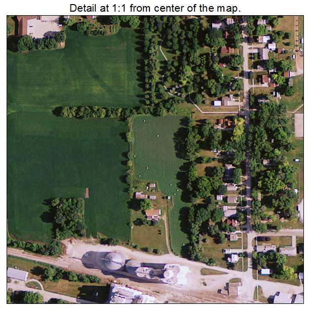 Newell, Iowa aerial imagery detail