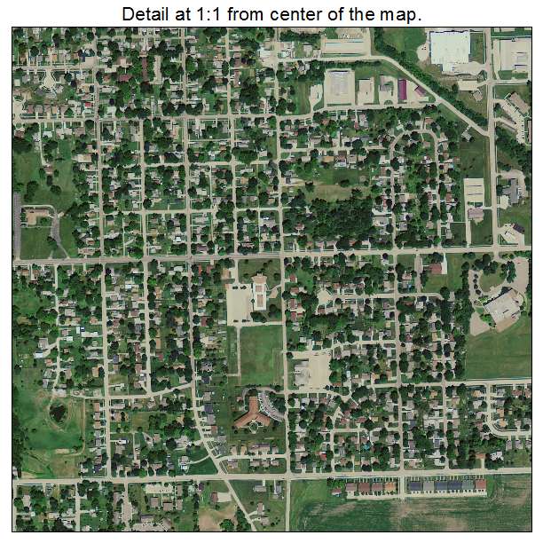 Newton, Iowa aerial imagery detail