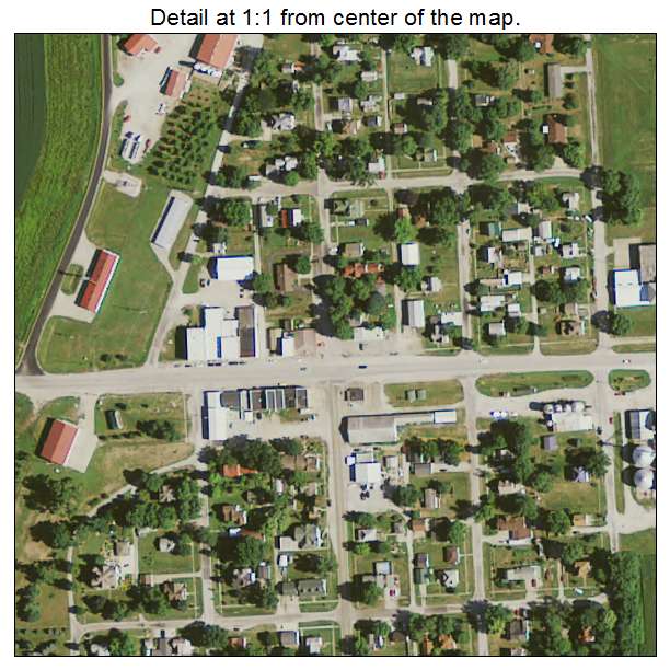 Nichols, Iowa aerial imagery detail