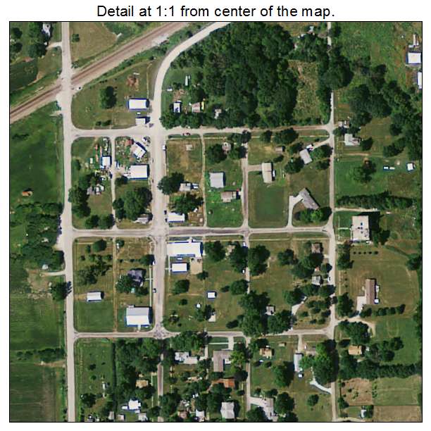 Nodaway, Iowa aerial imagery detail