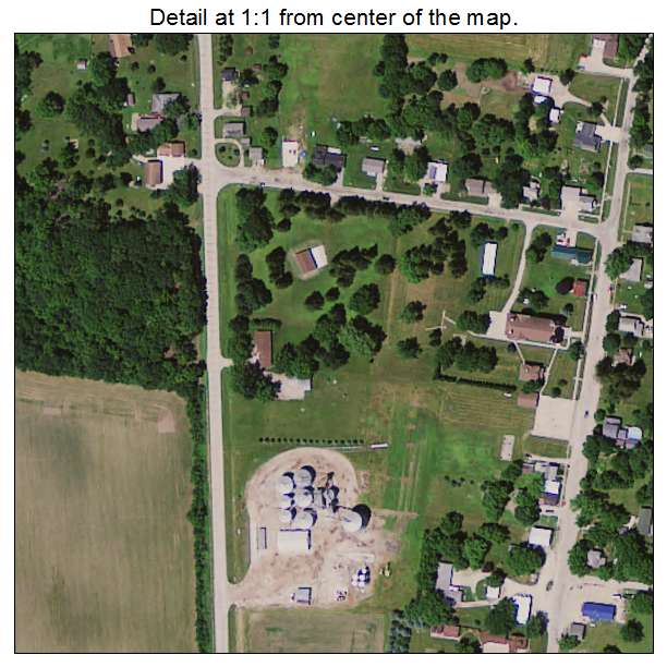 North Washington, Iowa aerial imagery detail