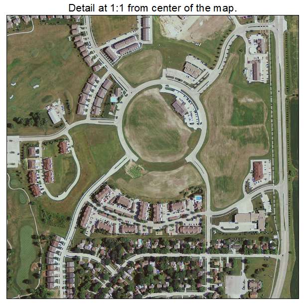 Norwalk, Iowa aerial imagery detail