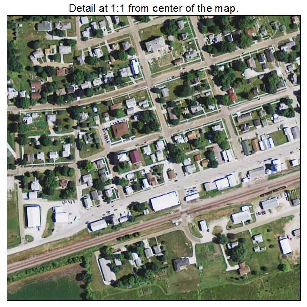 Norway, Iowa aerial imagery detail