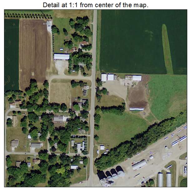 Ocheyedan, Iowa aerial imagery detail