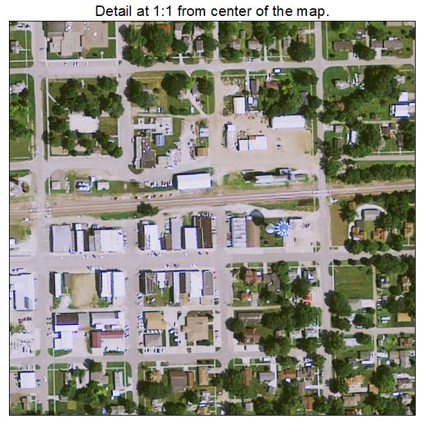Ogden, Iowa aerial imagery detail