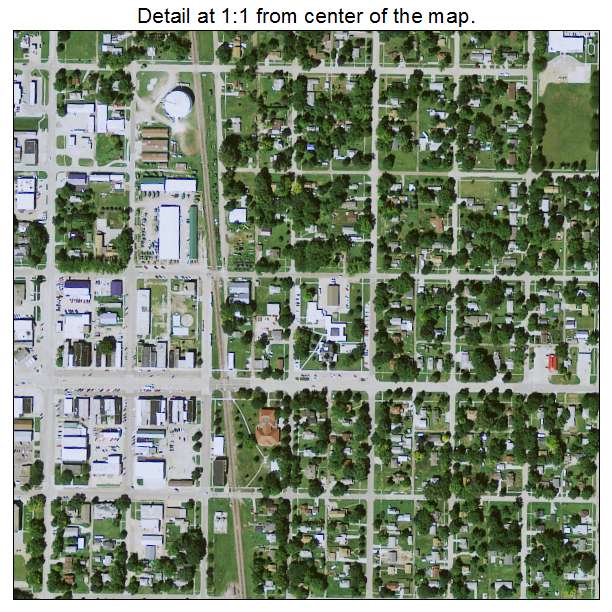 Onawa, Iowa aerial imagery detail