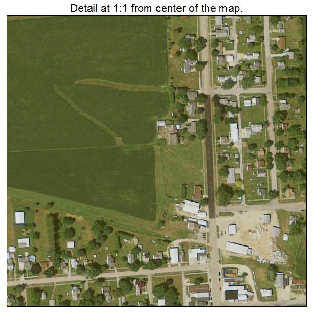 Onslow, Iowa aerial imagery detail