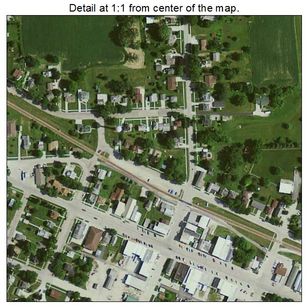 Ossian, Iowa aerial imagery detail