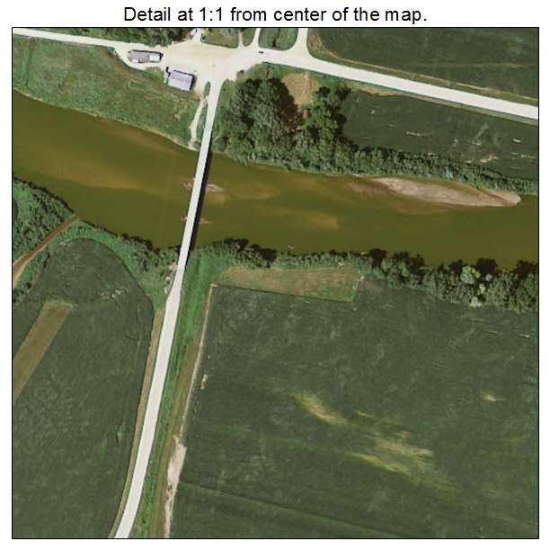 Osterdock, Iowa aerial imagery detail