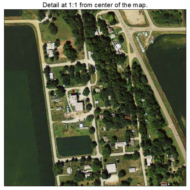 Oto, Iowa aerial imagery detail