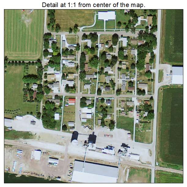 Oyens, Iowa aerial imagery detail