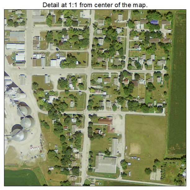 Palmer, Iowa aerial imagery detail