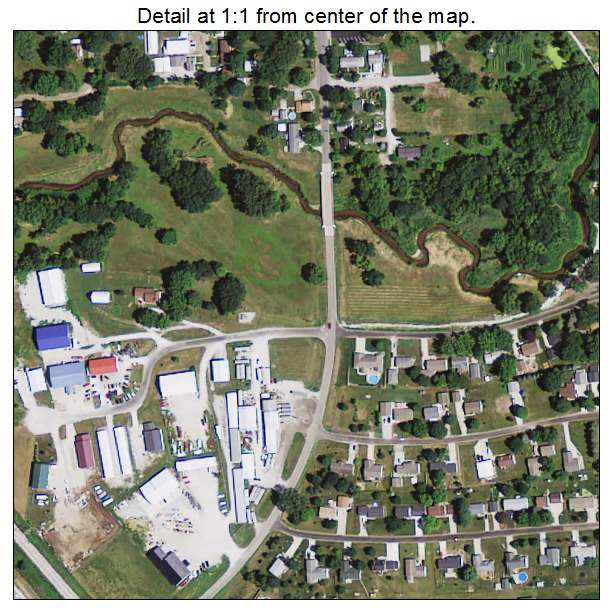 Palo, Iowa aerial imagery detail