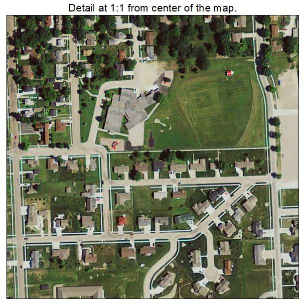 Parkersburg, Iowa aerial imagery detail
