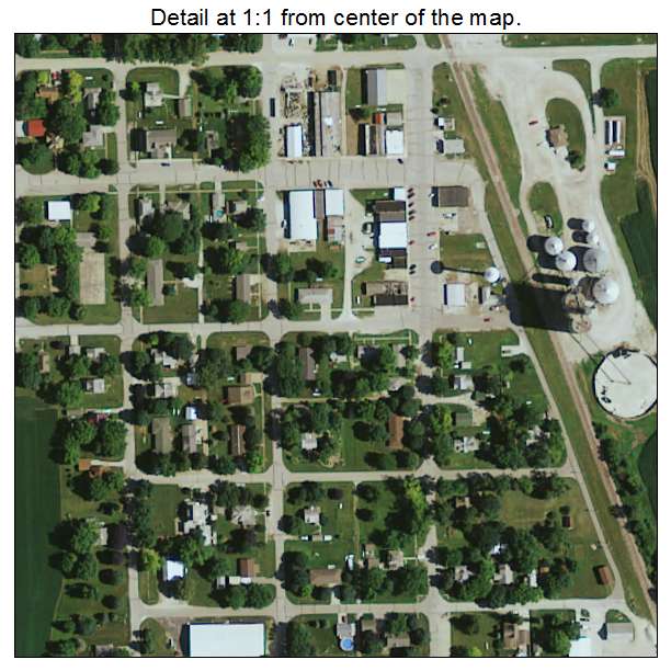Paton, Iowa aerial imagery detail