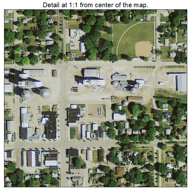 Paullina, Iowa aerial imagery detail