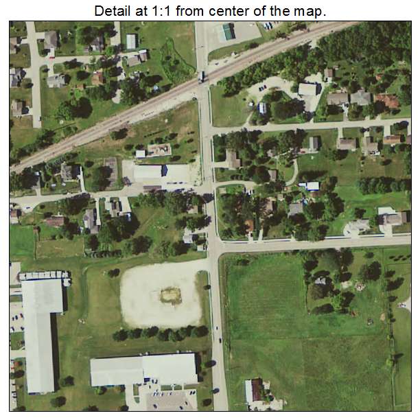 Peosta, Iowa aerial imagery detail