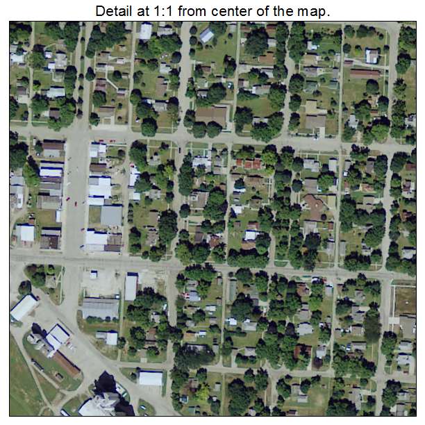 Peterson, Iowa aerial imagery detail