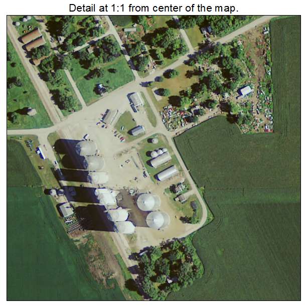Pioneer, Iowa aerial imagery detail