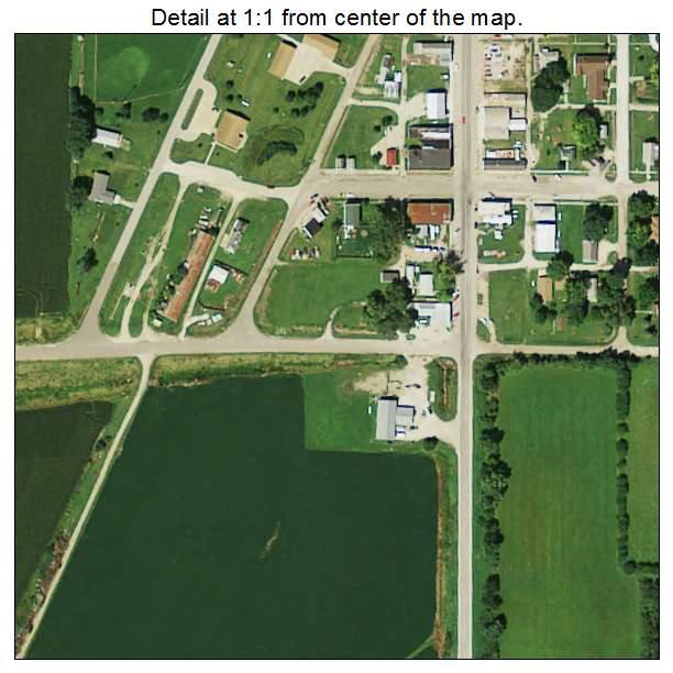 Pisgah, Iowa aerial imagery detail