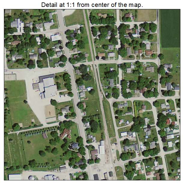 Plainfield, Iowa aerial imagery detail