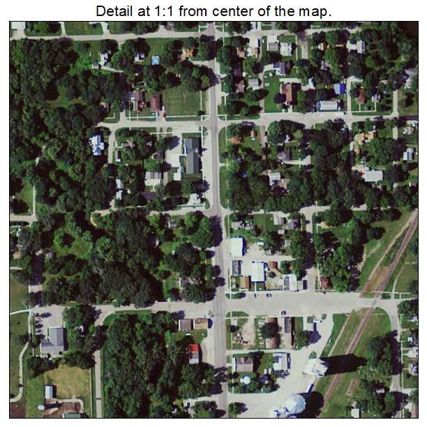 Plymouth, Iowa aerial imagery detail