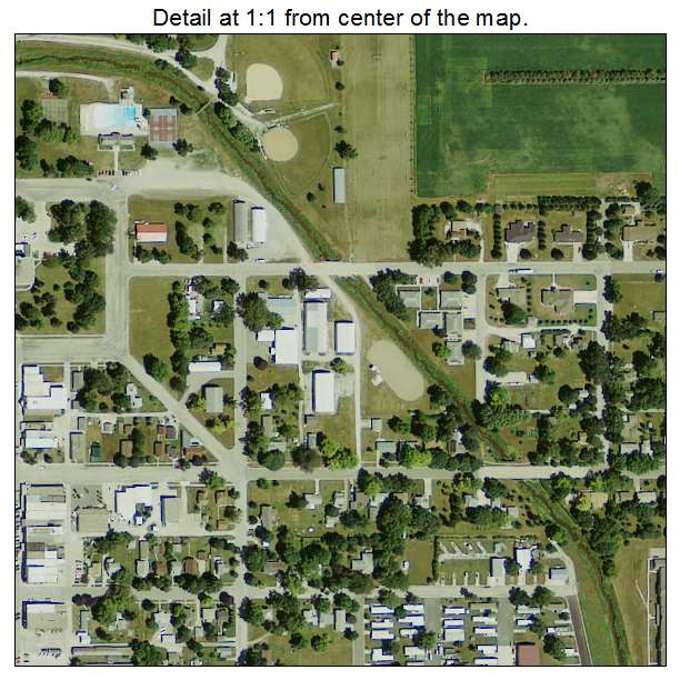 Pocahontas, Iowa aerial imagery detail