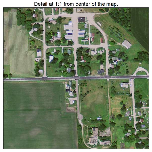 Popejoy, Iowa aerial imagery detail