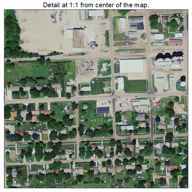 Prairie City, Iowa aerial imagery detail