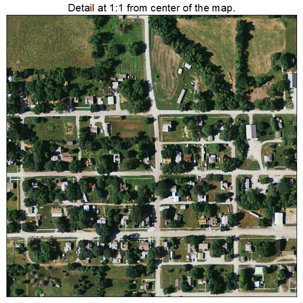 Prescott, Iowa aerial imagery detail